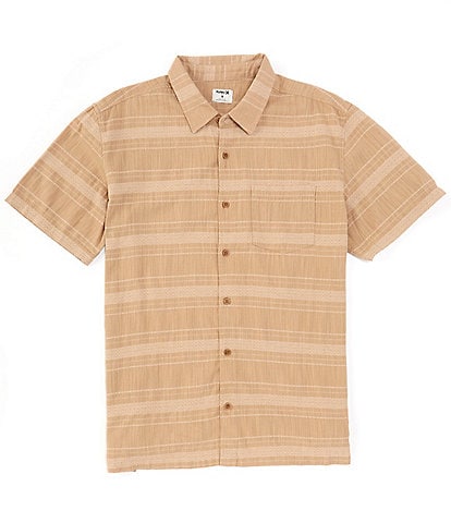 Hurley Short Sleeve Patterned Stripe Baja Rincon Woven Shirt
