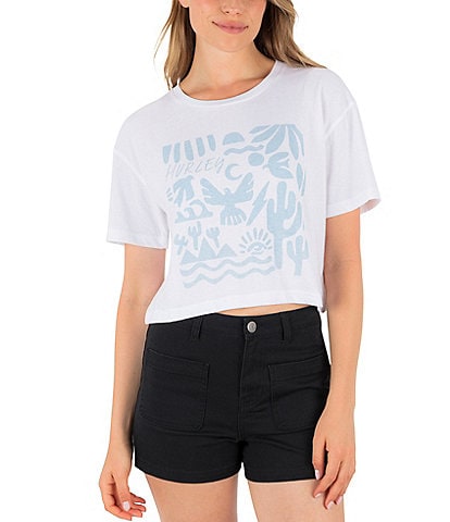 Hurley Siesta Boxy Cropped T-Shirt