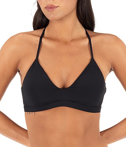 Hurley Solids Adjustable Tie Back Triangle Swim Top