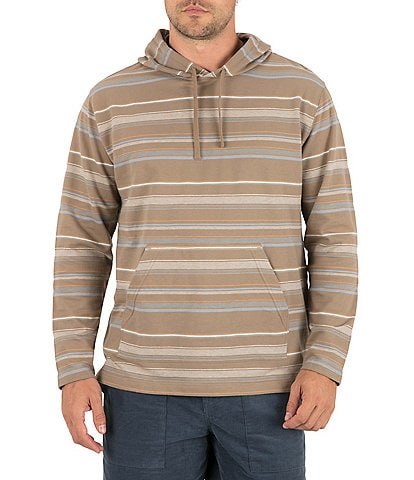 Hurley Striped Long Sleeve Hooded Poncho