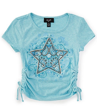 I.N. Girl Big Girls 7-16 Short Sleeve Embellished-Star Design T-Shirt