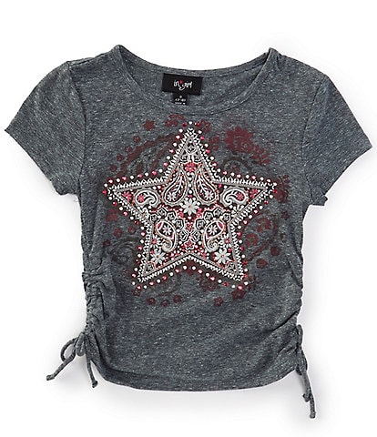I.N. Girl Big Girls 7-16 Short Sleeve Embellished-Star T-Shirt