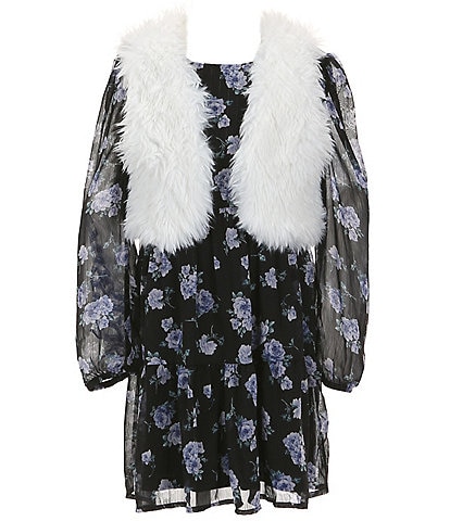 faux fur vests Dillard s