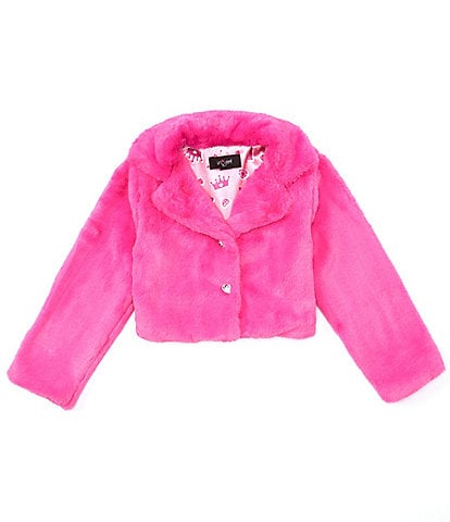 I.N. Girl Little Girls 4-6X Long Sleeve Faux Fur Jacket