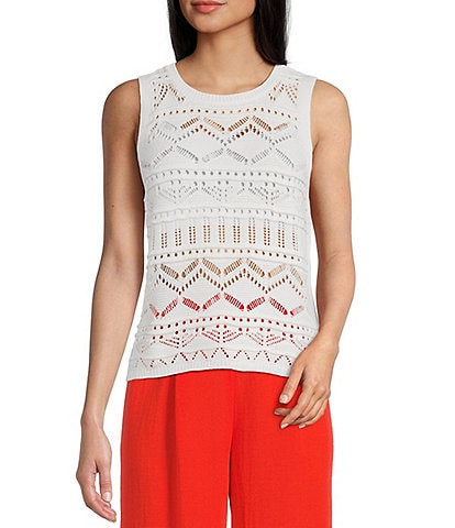 I.N. San Francisco Crochet Sweater Tank Top