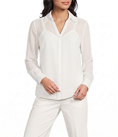 I.N. San Francisco Long Sleeve Studded Button Up Shirt