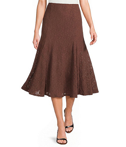 I.N. San Francisco Midi Godets Skirt