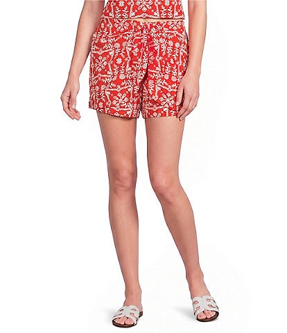 I.N. San Francisco Printed Wrap Tie Front Skort