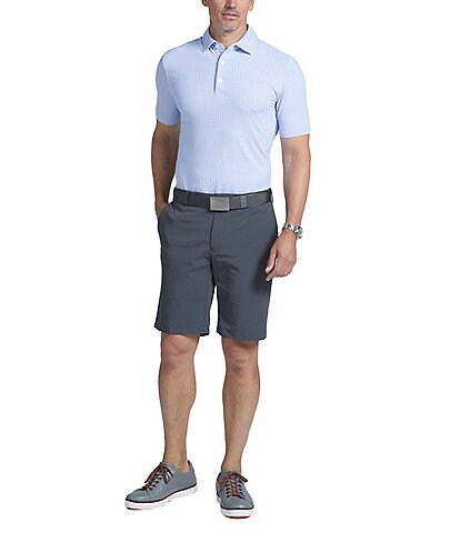 IBKUL Modern Fit Short Sleeve Circle O's Polo Shirt