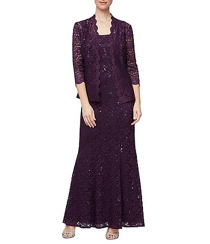 Ignite Evenings Long Fit and Flare Jacket Dress
