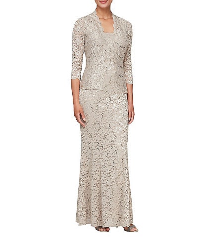 Ignite Evenings Long Fit and Flare Jacket Dress