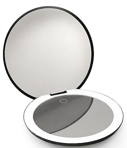 Ilios Lighting Co. Matte Black LED Compact Mirror