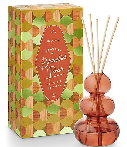 Illume Candles Memory Lane Holiday Colleciton Brandied Pear Bubbled Aromatic Diffuser
