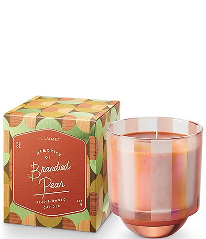 Illume Candles Memory Lane Holiday Collection Brandied Pear Boxed Glass Candle, 9.3 oz.