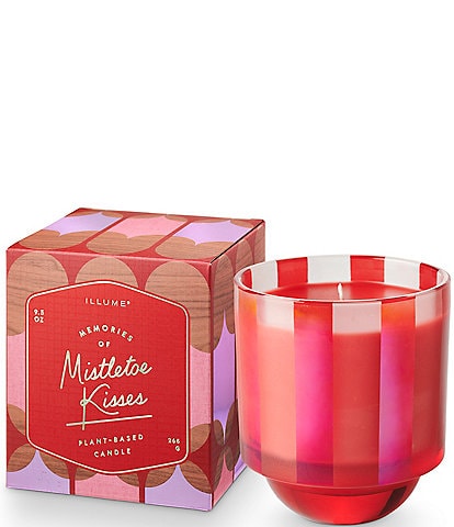 Illume Candles Memory Lane Holiday Collection Mistletoe Kisses Boxed Glass Candle, 9.3 oz.