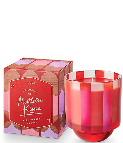 Illume Candles Memory Lane Holiday Collection Mistletoe Kisses Boxed Glass Candle, 9.3 oz.