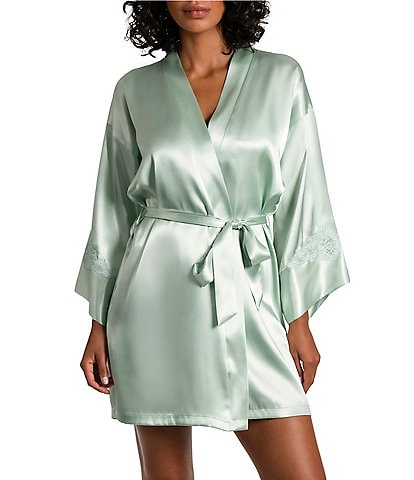 In Bloom by Jonquil Adore 3/4 Sleeve Coordinating Satin Robe