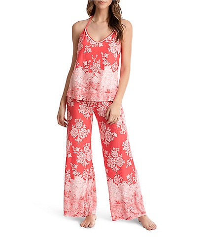 In Bloom by Jonquil Border Print Pajama Set