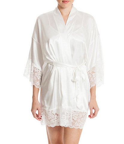 In Bloom by Jonquil Satin & Lace Bridal Robe