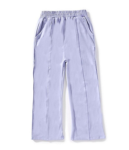 Indie Gold Little Girls Seamed-Front French Terry Pants