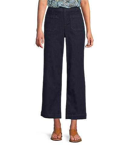 Intro Petite Size Mae Relaxed Pull-On Crop Pants