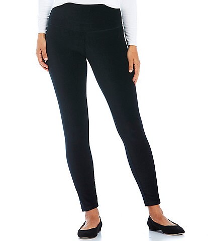 Intro Petite Size Teri Corduroy Tummy Control Pull-On Leggings