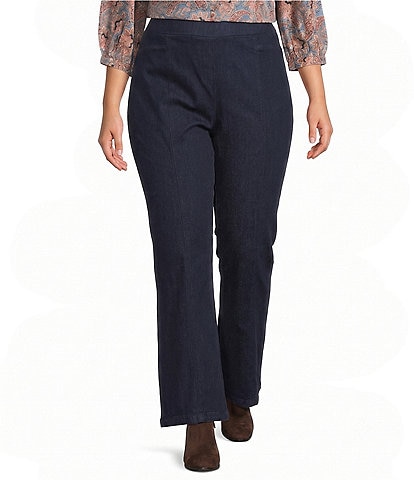 Intro Plus Size Bella Freedom Denim Pull-On Baby Boot Leg Pants