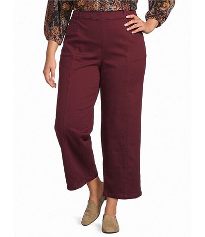 Intro Plus Size Dallas Straight Leg Pull-On Pants