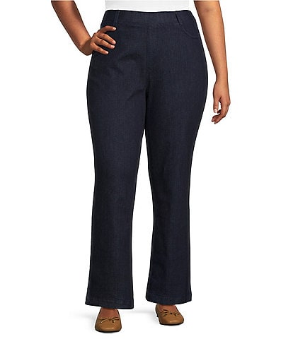 Intro Plus Size Stella Boot-Leg Pull-On Pants