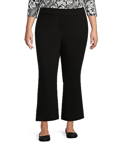 Intro Plus Size The Audrey Pull-On Kick Flare Leg Ankle Pants