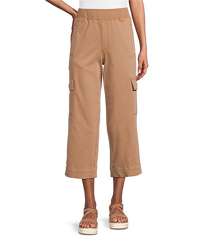 Intro Rib Knit Pheobe Pull-On Cargo Capri Pants