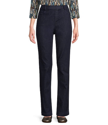 Intro Stella Straight Leg Pull-On Denim Pants