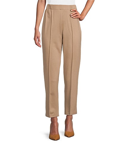 Investments Petite Size Signature Ponte Knit Ankle Pull-On Pants