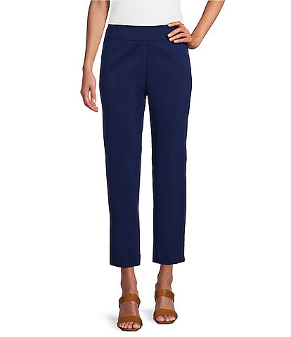 Investments Petite Size the PARK AVE fit Elite Stretch Ankle Straight Pants