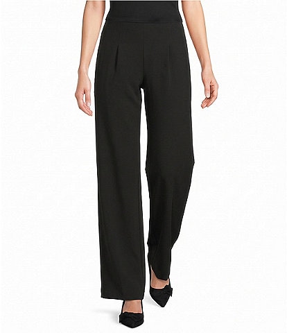 Investments Petite Size Wide Leg Pull-On Stretch Coordinating Pants