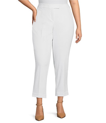 Investments Plus Size the 5TH AVE fit Elite Stretch Ankle Straight Pants