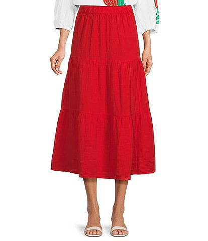 Investments Pull-On Coordinating Maxi Skirt