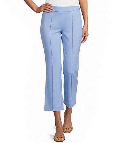 Investments Pull-On Light Weight Ponte Kick Flare Crop Pants