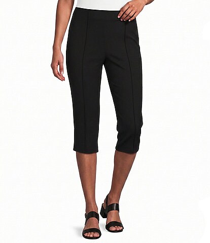 Investments Pull-On Pintuck Capri Pants