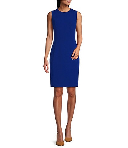 Investments Scuba Crepe Sleeveless Sheath Dress