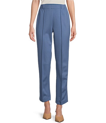 Investments Signature Ponte Knit Ankle Pull-On Pants
