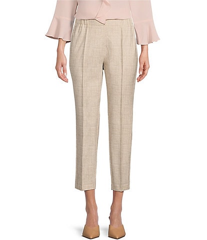 Investments Signature Ponte Knit Novelty Coordinating Pull-On Ankle Pants
