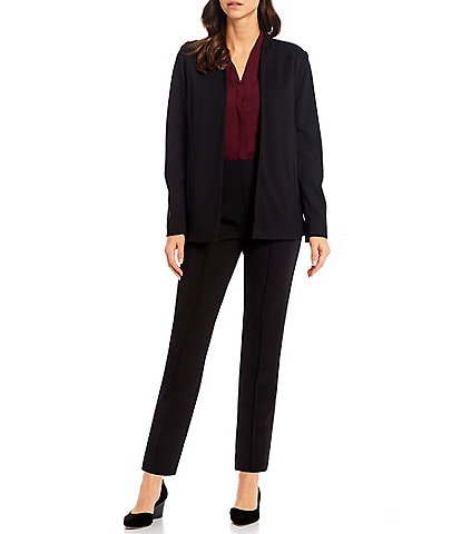 Investments Signature Ponte Long Sleeve Blazer & Signature Ponte Ankle Pull-On Pants