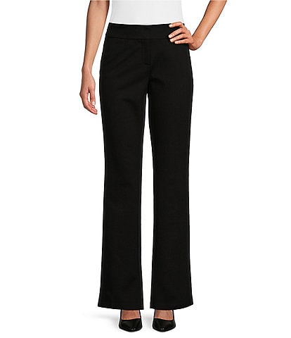 Investments Signature Ponte Tummy Control Straight Leg Pants