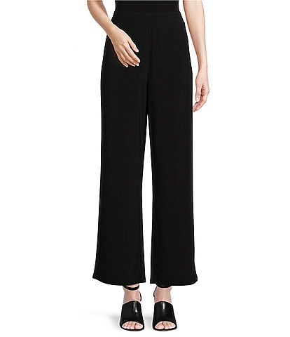 Investments Soft Separates Straight Leg Mid Rise Pull-On Pants