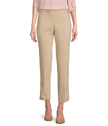 Beige Belted Tapered Peg Trousers - Jessika – Rebellious Fashion