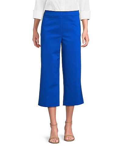 Investments the PARK AVE fit Elite Stretch Pull On Wide Leg Crop Pants
