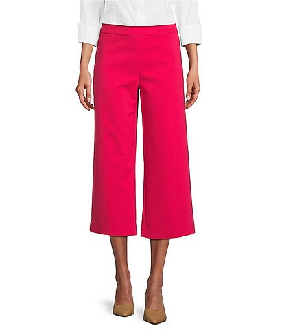 Investments the PARK AVE fit Elite Stretch Pull On Wide Leg Crop Pants
