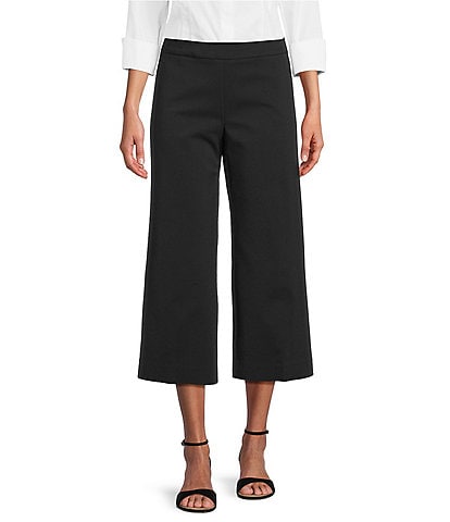 Investments the PARK AVE fit Elite Stretch Pull On Wide Leg Crop Pants