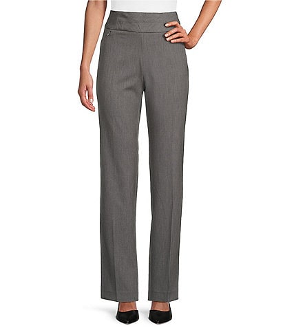 Investments the PARK AVE fit Stretch Front Pocketed Tummy Control Straight Leg Pants